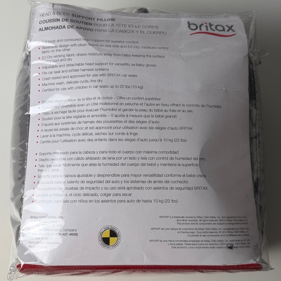 Britax Head and Body Support Pillow for car seat - Picture 4 of 8